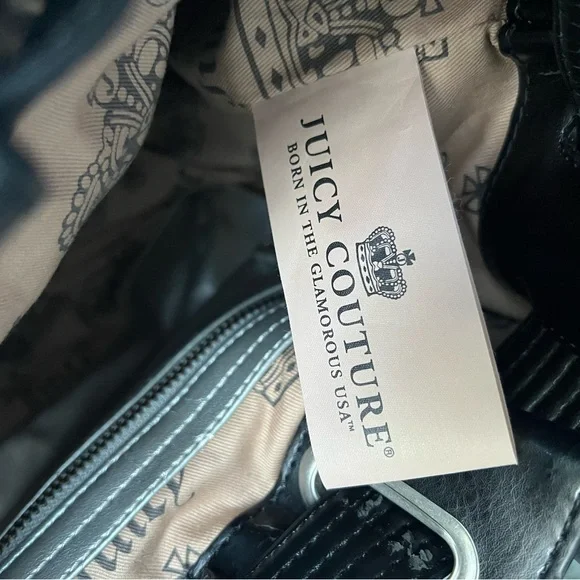 Juicy Couture Heritage Crest Freestyle Hobo with matching Makeup Pouch - Picture 14 of 17